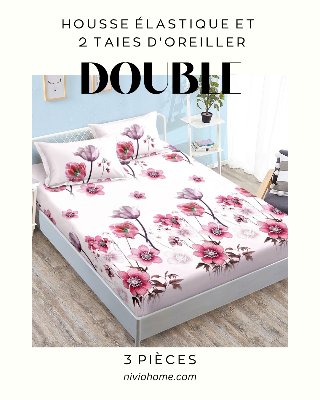Housse élastique 3 pièces